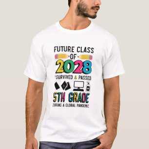 T-shirt Future Class of 2028 Survived & Passed 5th Grade