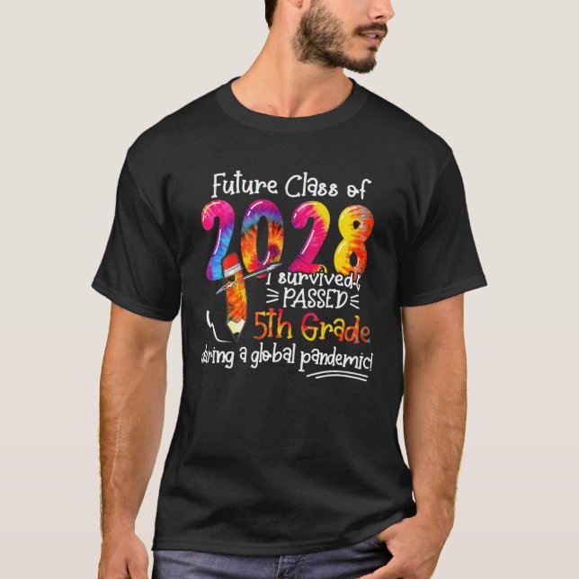 T-shirt Future Classe De 2028 Retour À L'Équipe Scolaire C (Devant)