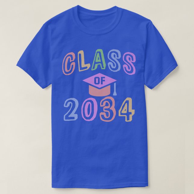 T-shirt Future CLASSE de 2034 Graduation Straight Outta Ki (Design devant)