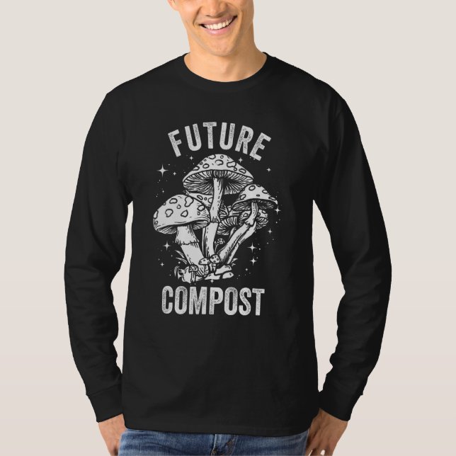 T-shirt Future Compost Expert Composter Composting Worms (Devant)