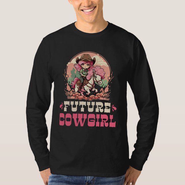 T-shirt Future Cowgirl Toddler Rodeo Girl Kids (Devant)