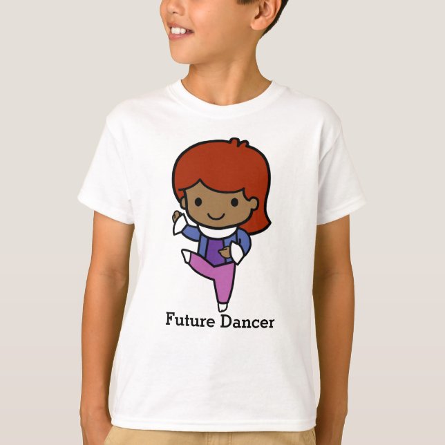 T-shirt Future danseuse mignonne, jazz / ballet (Devant)