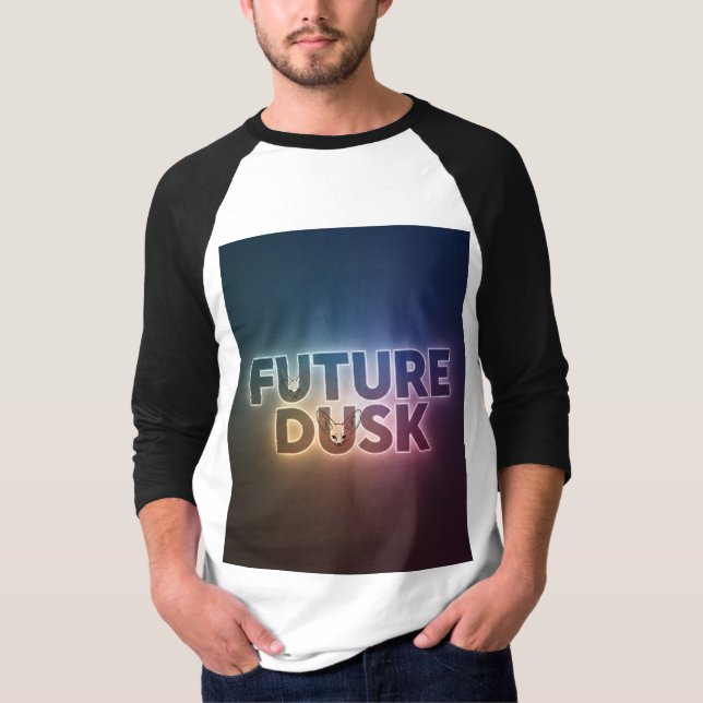 T-shirt Future Dusk - Neon Desert Fox Design (Devant)