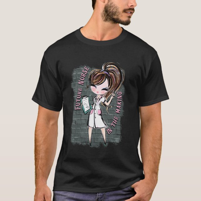 T-shirt Future Fille Infirmière Étudiante en Soins Infirmi (Devant)