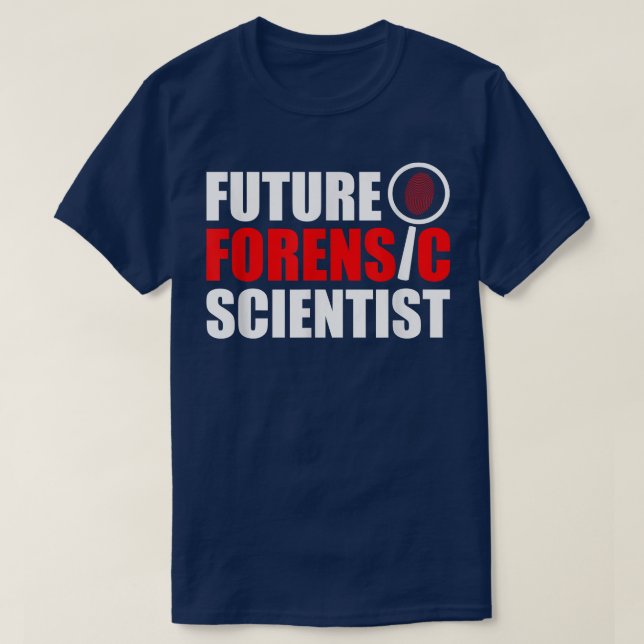 T-shirt Future Forensic Scientist Crime (Design devant)