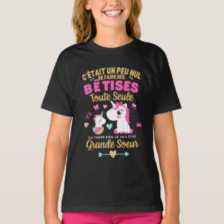T-shirt Future Grande Sœur 2026 Je Vais être Grande Soeur 