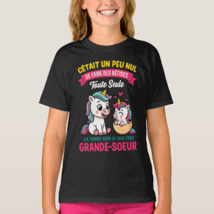 T-shirt Future Grande Soeur Bêtises Annonce Grossesse