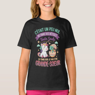 T-shirt Future Grande Soeur Bêtises Idée Cadeau Annonce 
