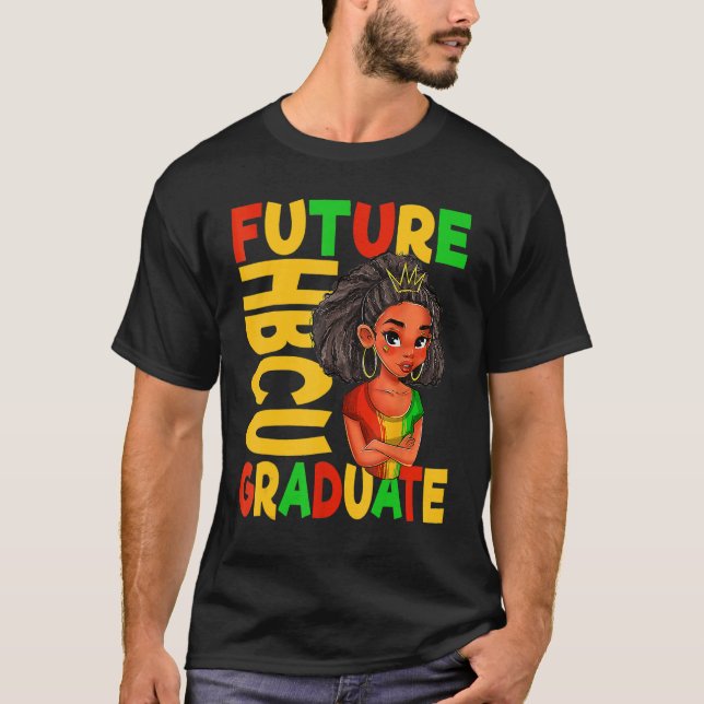 T-shirt Future HBCU Grad History Black College Girl Youth  (Devant)