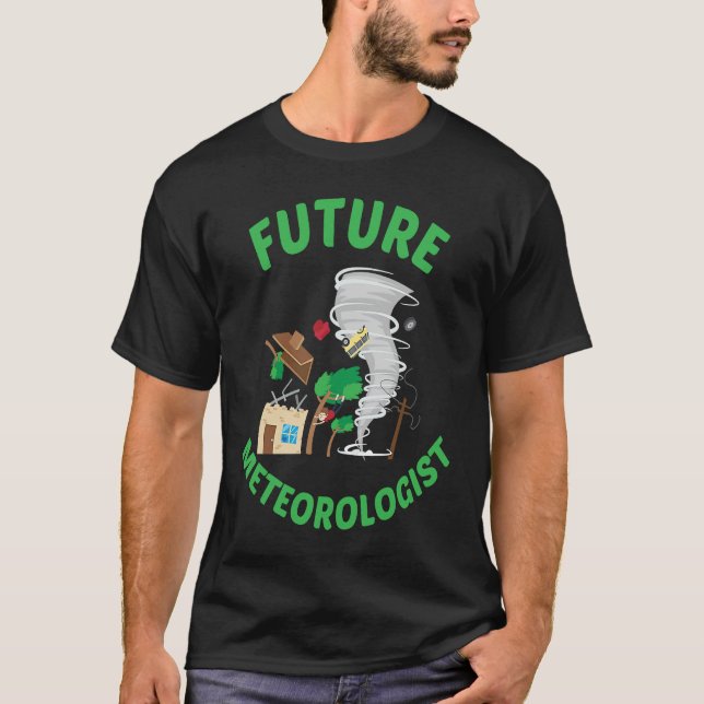 T-shirt Future Meteorologist Kid Cute Weather Forecast Met (Devant)