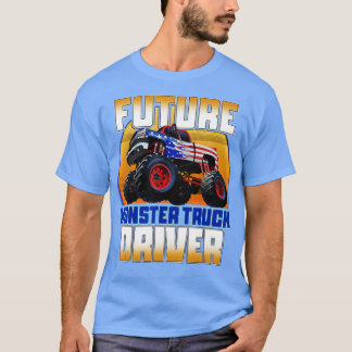 T-shirt Future Monster Truck Driver Boys Monster Truck 