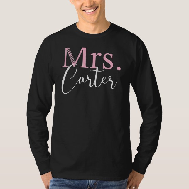 T-shirt Future Mrs Carter Enterrement de Vie de Jeune Fill (Devant)