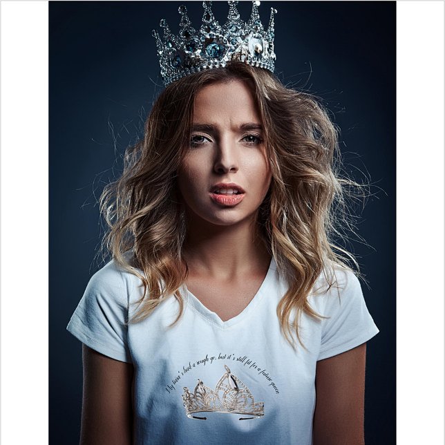 T-shirt Future reine au diadème brisé (Créateur téléchargé)