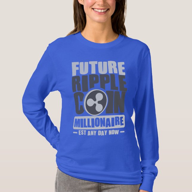 T-shirt Future RIPPLE Coin Millionaire - Est n'importe que (Devant)