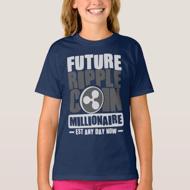T-shirt Future RIPPLE Coin Millionaire - Est n'importe que (Devant)