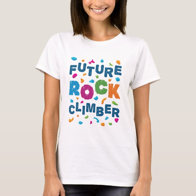 T-shirt Future Rock Climber Escalade Bouldering (Devant)