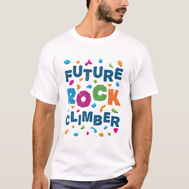 T-shirt Future Rock Climber Escalade Bouldering (Devant)