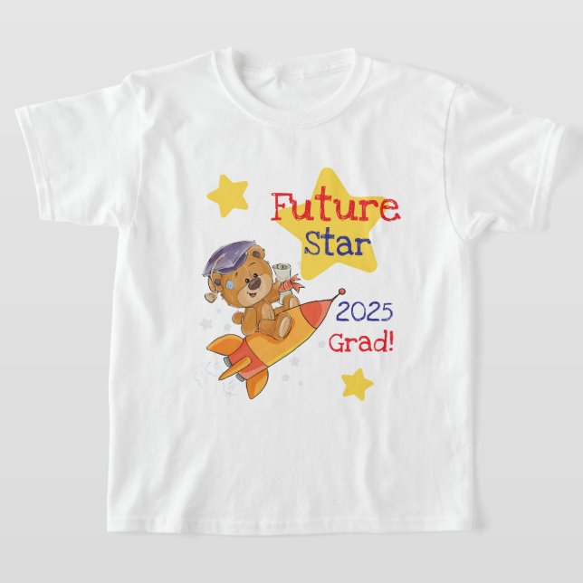 T-shirt Future Star Graduation - 2025 Grad Rocket (Poser)