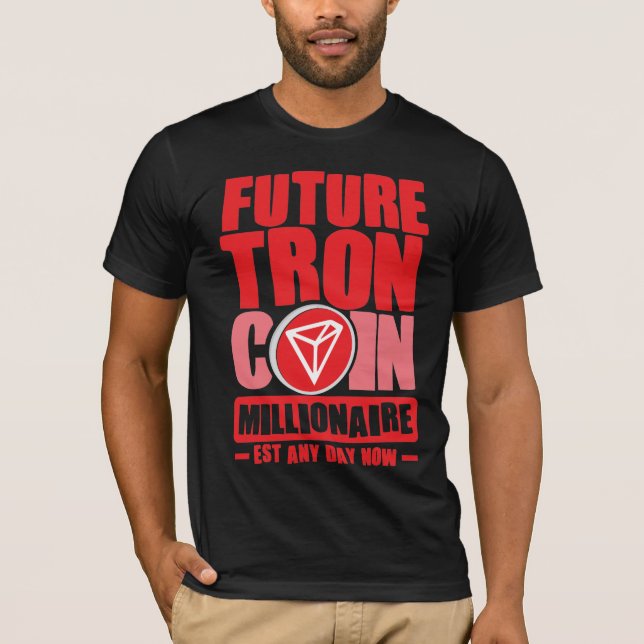 T-shirt Future TRON Coin Millionaire (Devant)