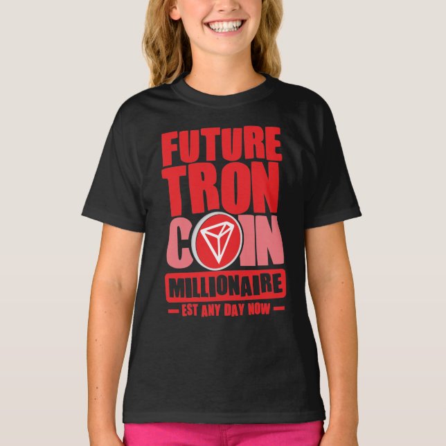 T-shirt Future TRON Coin Millionaire (Devant)