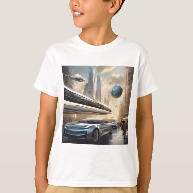 T-shirt Future Voyage : Explorez Demain (Devant)