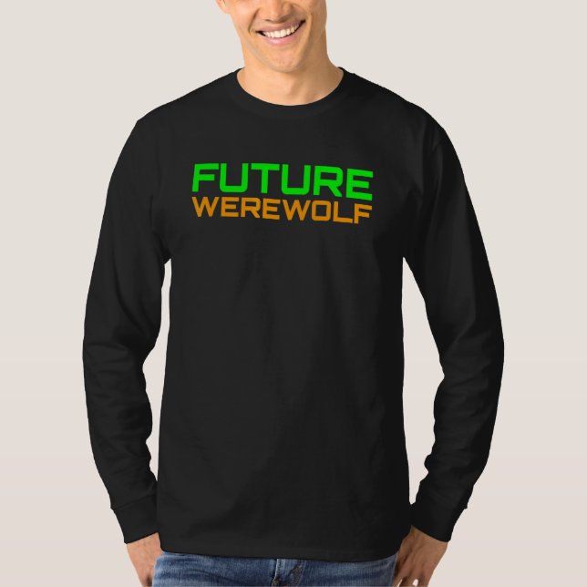 T-shirt FUTURE WEREWOLF Folklore Animal Science Fiction Ha (Devant)
