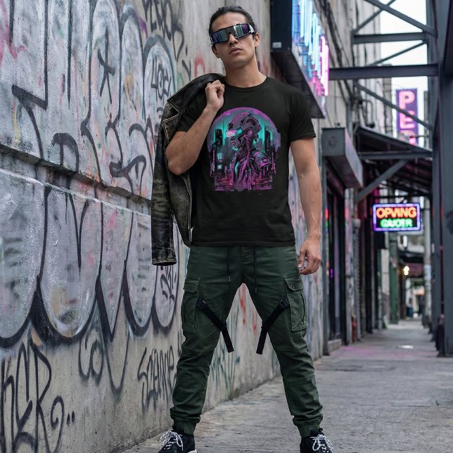 T-shirt futuriste Cyborg Art (Créateur téléchargé)
