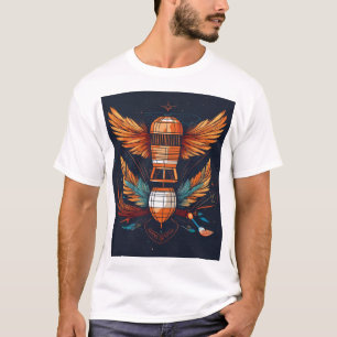 T-shirt Futuriste fin tatouage Art