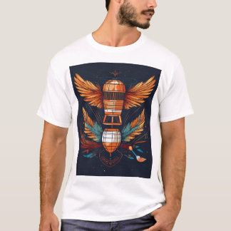 T-shirt Futuriste fin tatouage Art