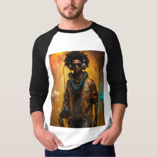 T-Shirt Futuriste Robot DJ - Allumez Votre Son