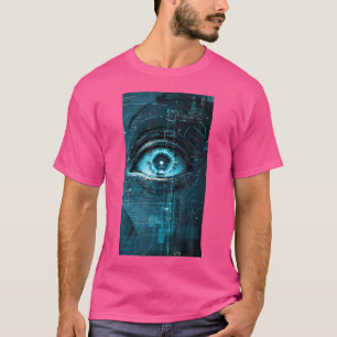 T-shirt Futuriste Scifi Robotique Eyes Cyberpunk Art Eye