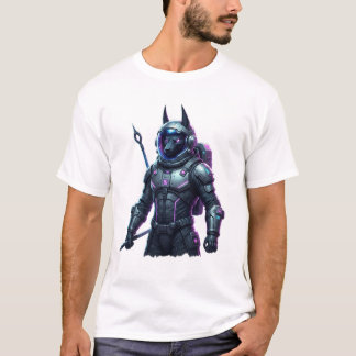 T-shirt Futuristic Cyberpunk Warrior Sci-Fi Graphic T-Shir