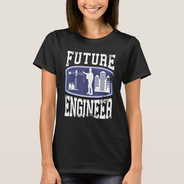 T-shirt Futurs étudiants en ingénierie du génie présents (Devant)