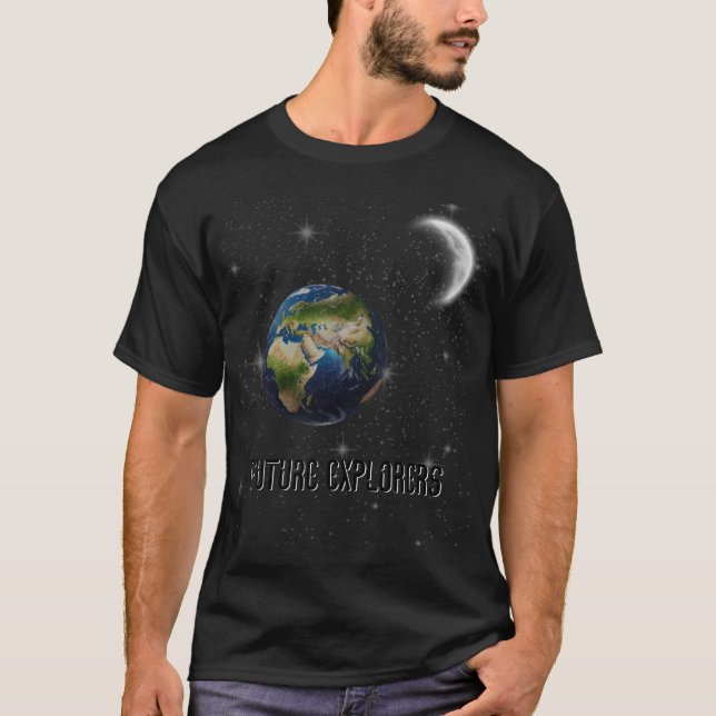 T-shirt Futurs explorateurs - Design d'espace pour les ave (Devant)
