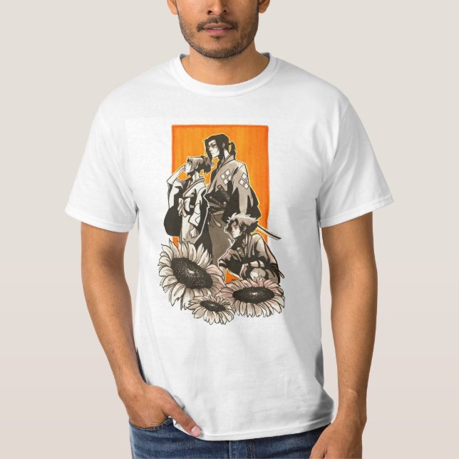 T-shirt Fuu Jin Et Mugen Samurai Champloo (Devant)