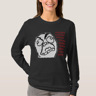 T-shirt Fuuuu de fuuu de type de rage