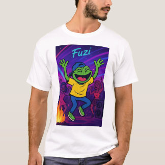 T-shirt FUZI - Fête Heure ! Chemise de la grenouille dansa