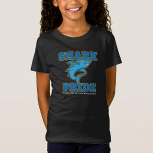 T-Shirt FVES Shark Pride, Noir/Jeunesse