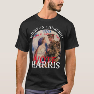 T-SHIRT FW HG SL WINSTON CHURCHILL VOTE KAMALA HARRIS