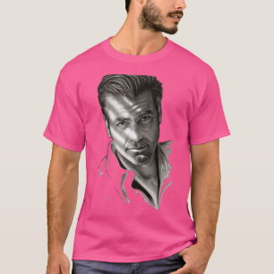 T-shirt G. Clooney En Noir Et Blanc