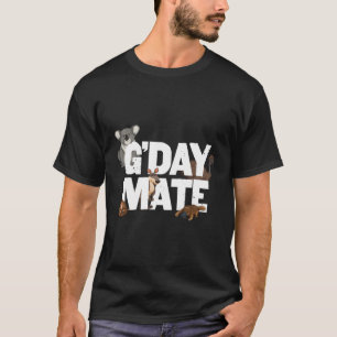 T-shirt G-Day Mate Chemise Drôle Australie Animaux Kangaro
