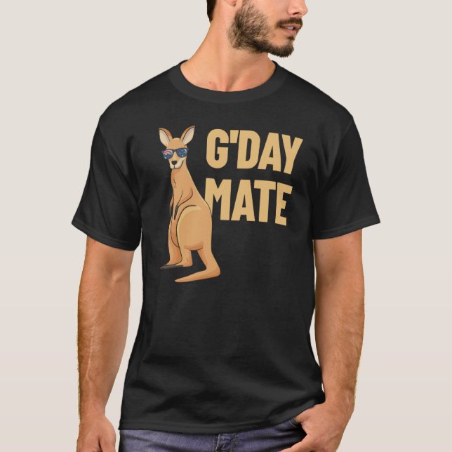 T-shirt G-Day Mate Kangaroo Aussie Australie Roo G-Day Mat (Devant)