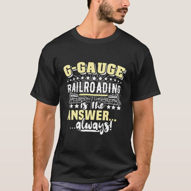 T-shirt G Échelle Modèle Train Railroad G Railways (Devant)
