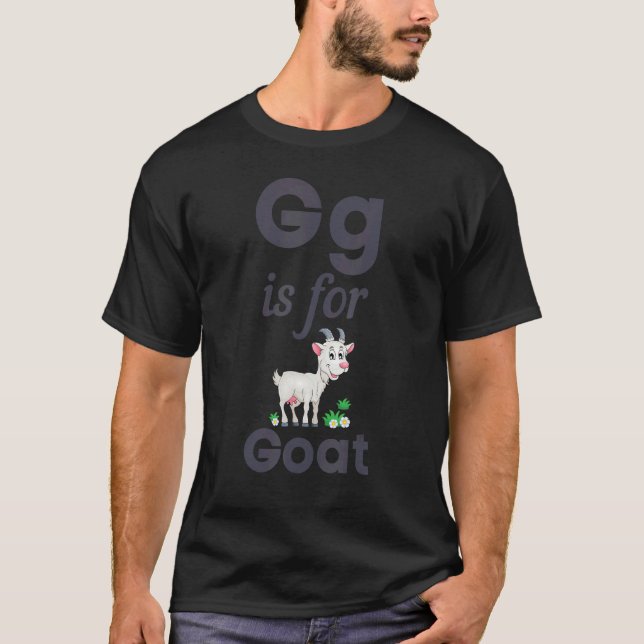 T-shirt G Est Pour Chèvre Pré École Maternelle Étudiant (Devant)