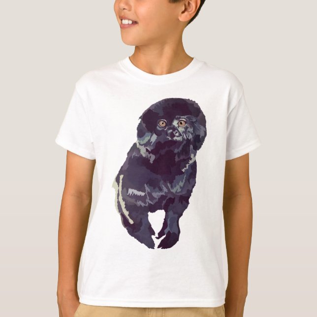 T-shirt G est pour Goeldi Monkey .Goeldis Monkey : The Sma (Devant)