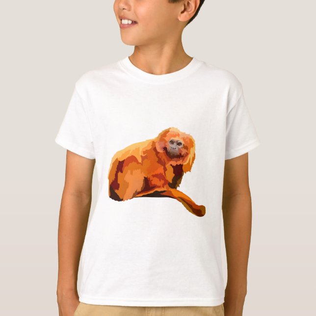 T-shirt G est pour Golden Lion Tamarin (Devant)