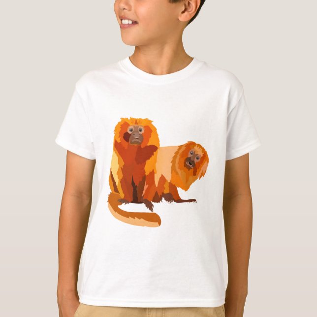 T-shirt G est pour Golden Lion Tamarin Keeper (Devant)