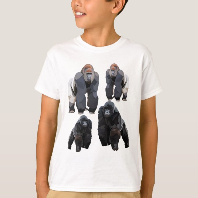 T-shirt G est pour Gorilla (Devant)