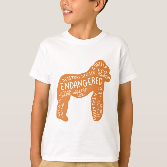 T-shirt G est pour Gorilla (Devant)