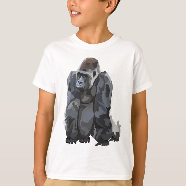 T-shirt G est pour Gorilla (Devant)